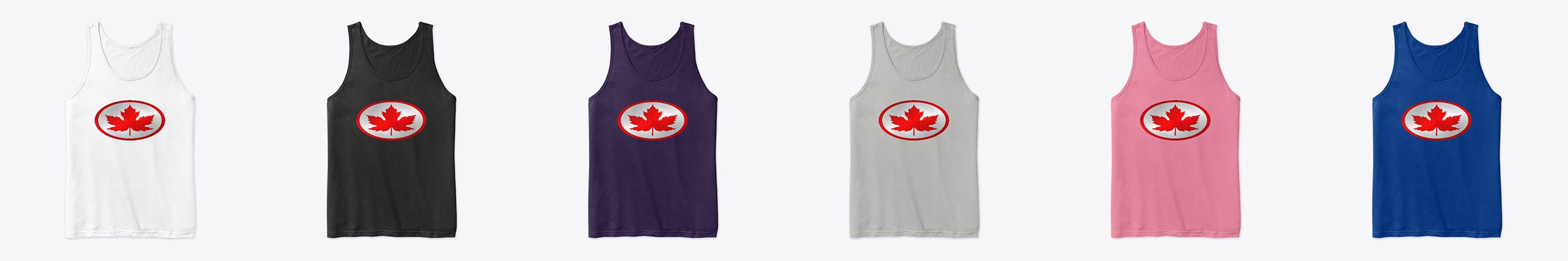 'Leaf Man' Unisex-Men's Tank Top Canada Red and Silver Logo Canada Clothing Online: 'Leaf Man' Unisex-Men's Tank Top Canada Red and Silver Logo