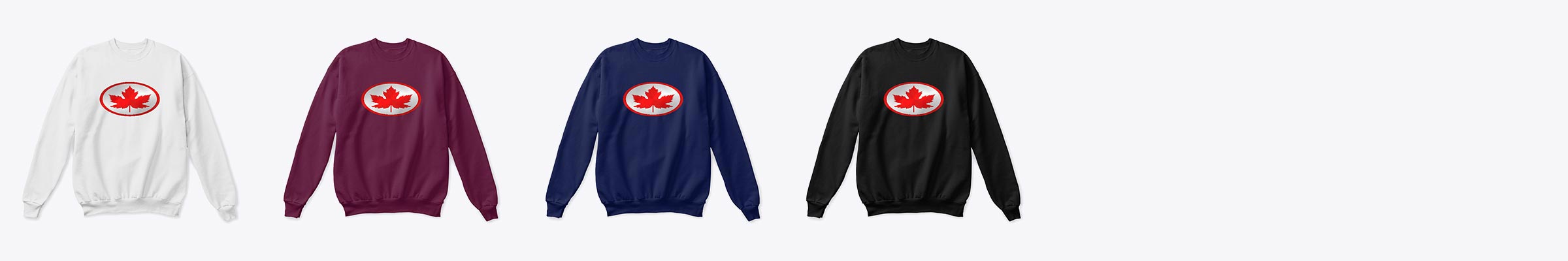 Unisex-Men's Canada Sweatshirt - 'Leaf Man' Red and Silver Logo Canada Clothing Online: Unisex-Men's Canada Sweatshirt - 'Leaf Man' Red and Silver Logo